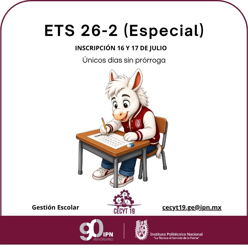 ETS 26-2 Especial CECyT 19 Leona Vicario